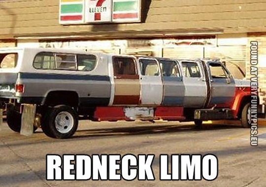 Funny Picture - Redneck limo
