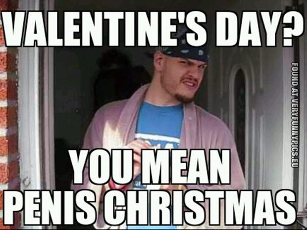 Funny Picture - Valentines day? You mean penis christmas?