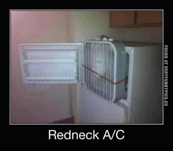 Funny Pictures - Redneck AC A/C
