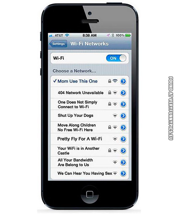 Funny Picture - Funny names for your Wi-Fi Networks