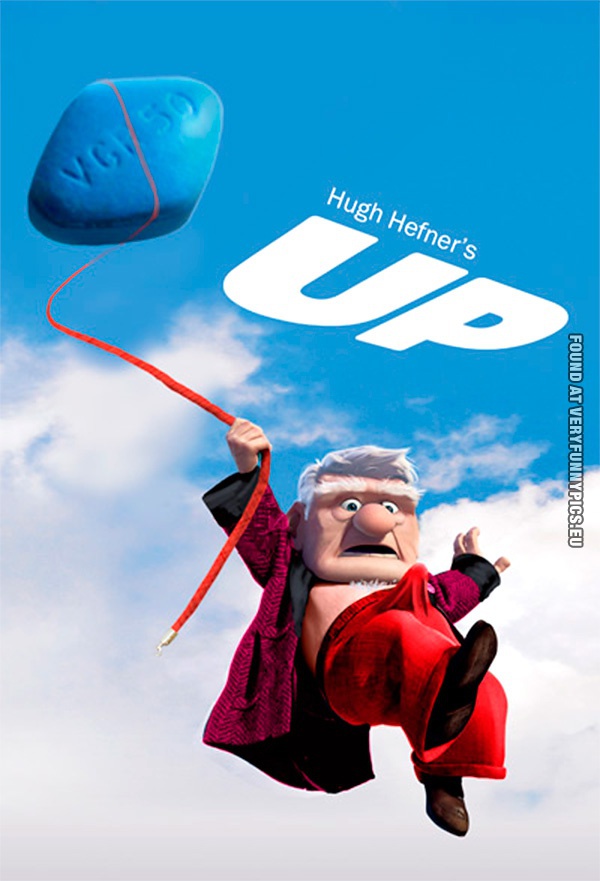 Funny Picture - Hugh hefners' Up