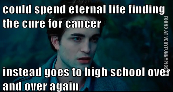 Funny Pictures - Scumbag Edward Cullen - Twilight