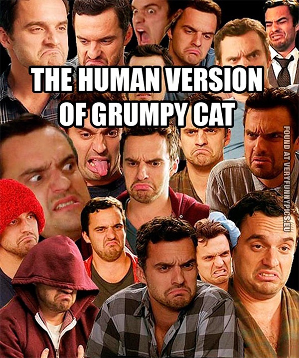 Funny Pictures - The human version of grumpy cat