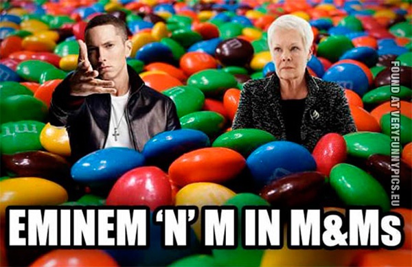 Funny Picture - Eminem n m in m&Ms