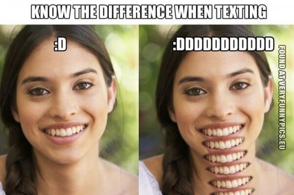 Funny Picture - Know the difference when texting
