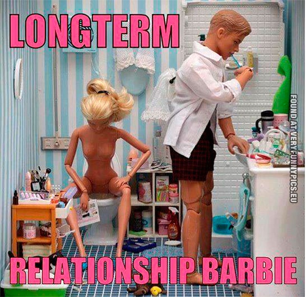 Funny Picture - Long term relationship Barbie