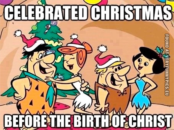 Funny Pictures - The Flintstones - Celebrated christmas before the birth of christ