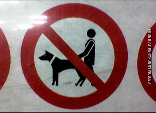 Funny Pictures - Wierd dog sign