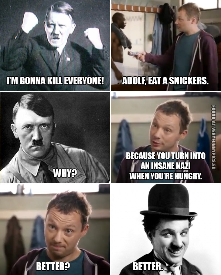 adolf-eaat-a-snickers
