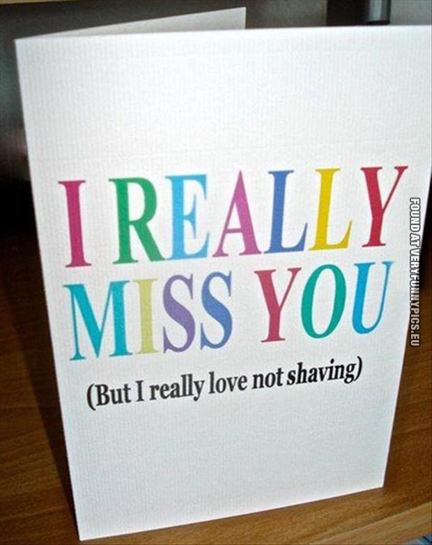 funny picture i miss you card