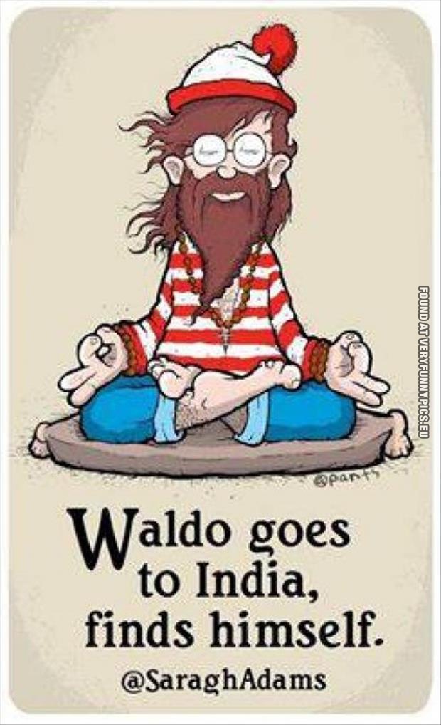 funny picture waldo finds himself