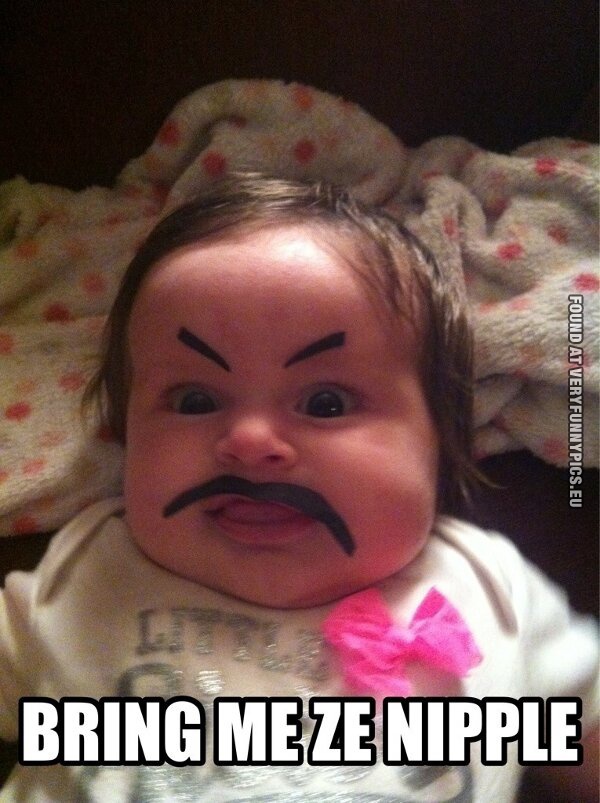 funny picture french baby bring me the nipple