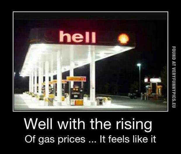 funny picture hell shell gas prices
