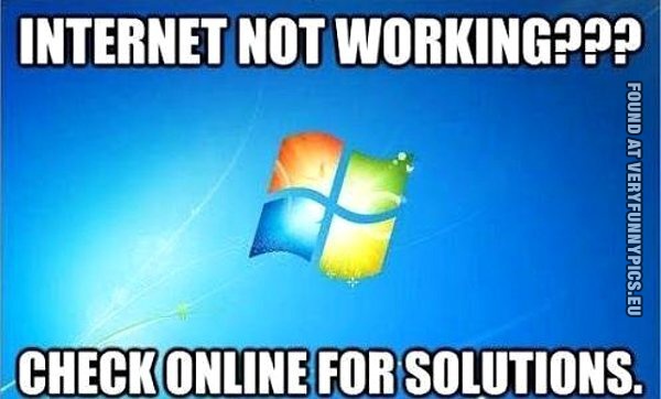 funny picture internet not working windows