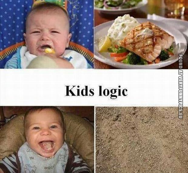 funny pics kids logic