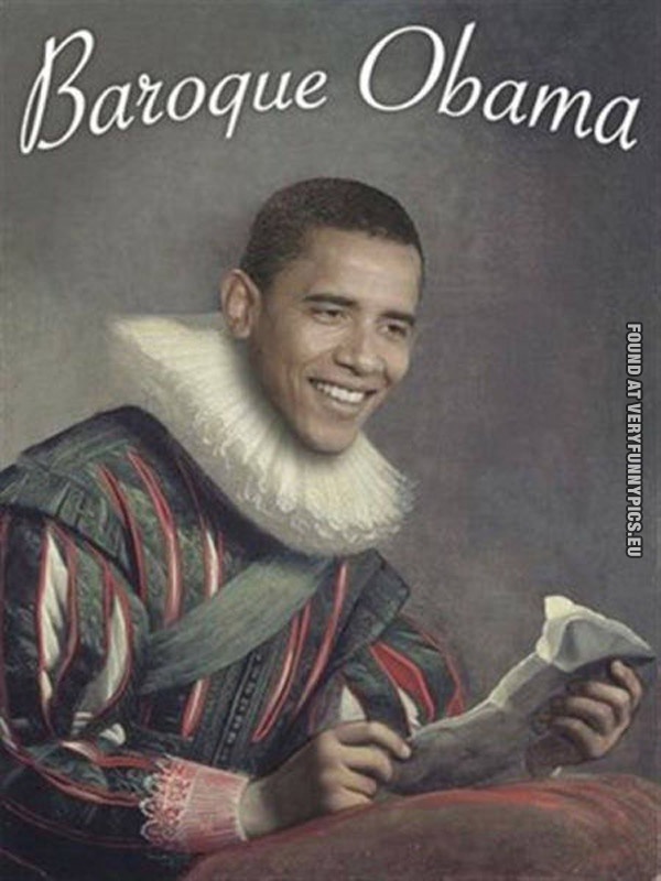funny picture baroque obama