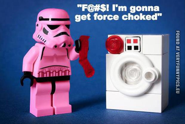funny picture force choked lego star wars