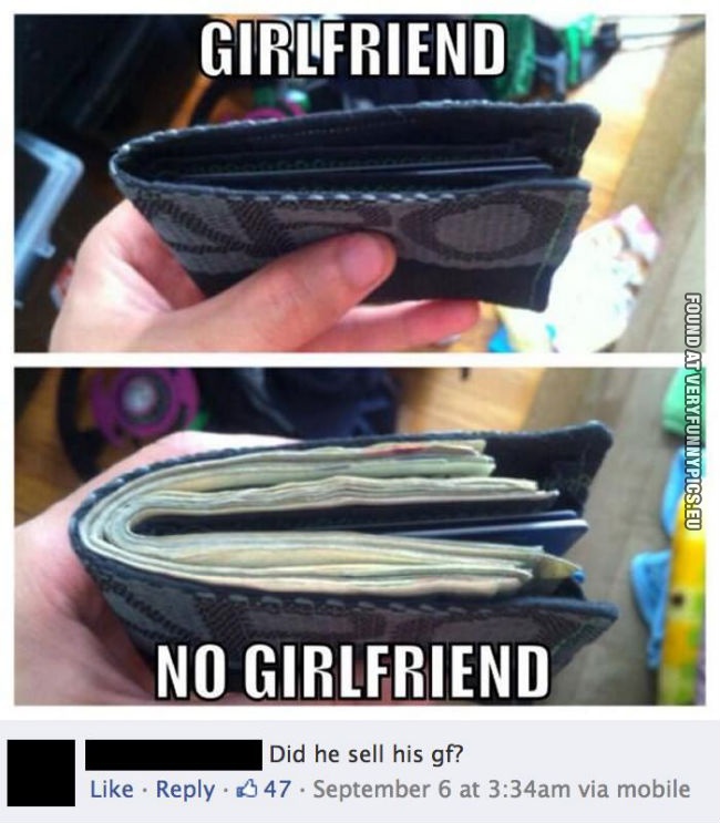 funny picture girlfriend vs no girlfriend