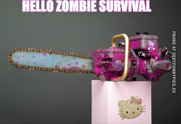 funny picture hello zombie survival