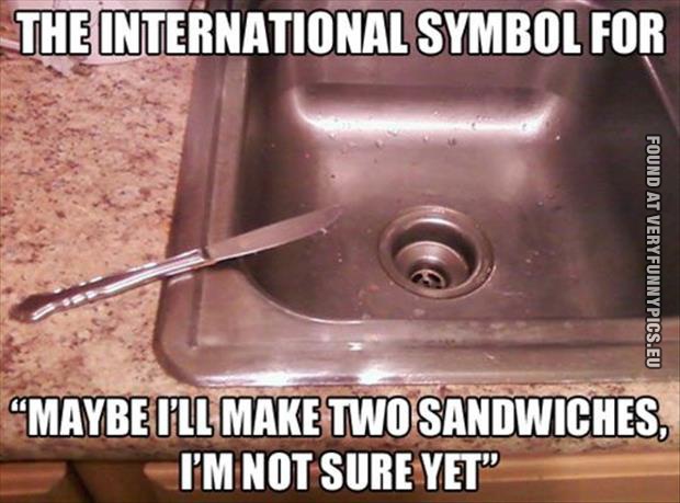 funny picture international symbol for two sandwiches