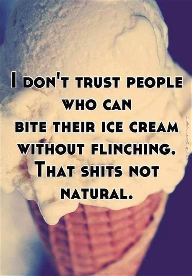 funny pics people who can bite their ice cream