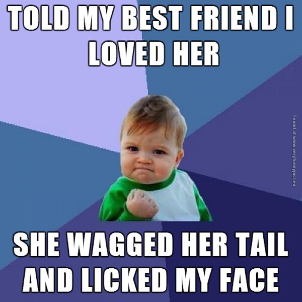 funny pics success kid told my best friend i loved her