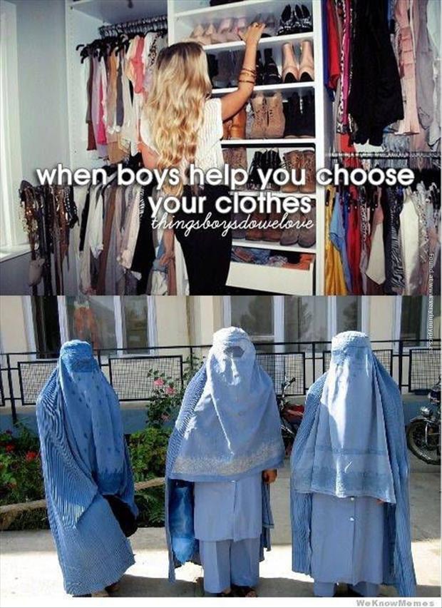 funny pics when boys help you choose your clothes