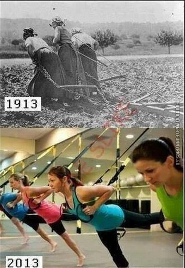 funny pics working out now and then