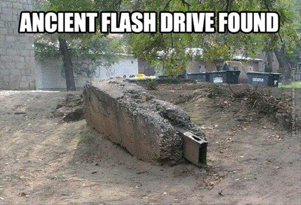 funny pics ancient flash drive