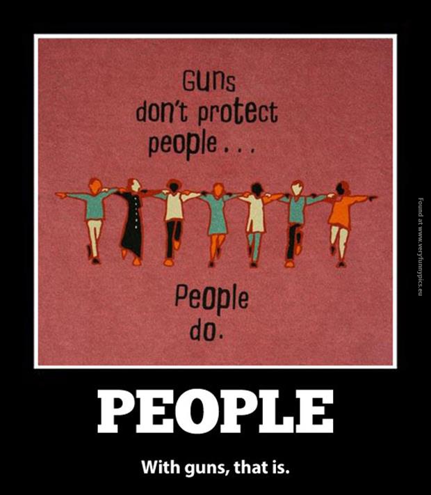 funny pics guns dont protect people