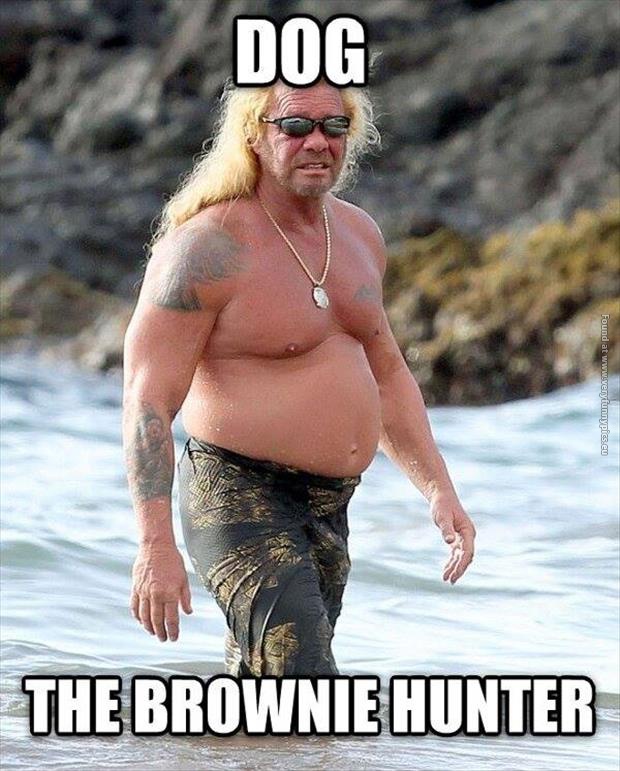 funny pics dog the brownie hunter bounty hunter