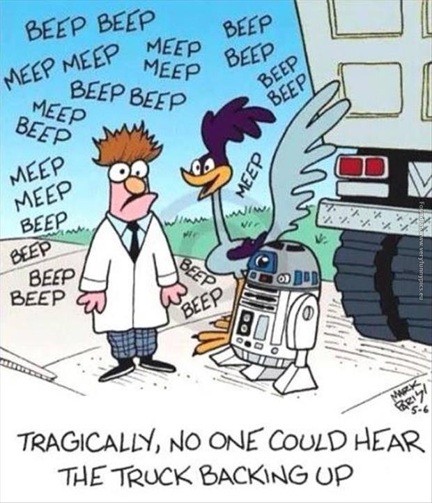 funny pics no one could hear the truck