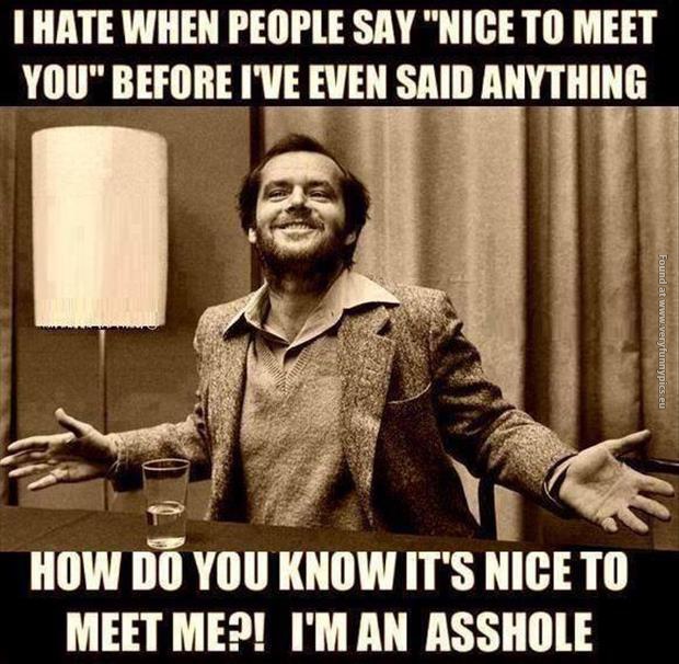 funny pics when people say nice to meet you