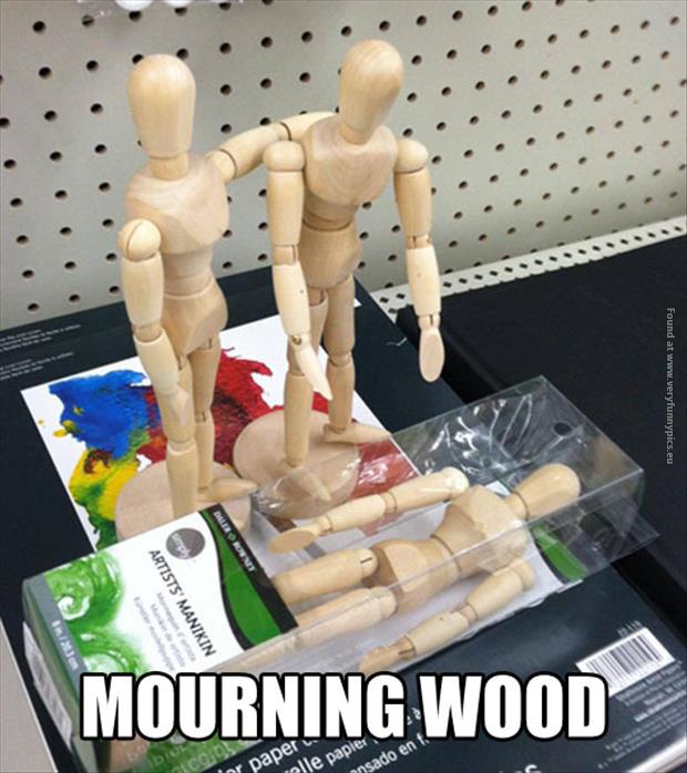 funny pics mourning wood
