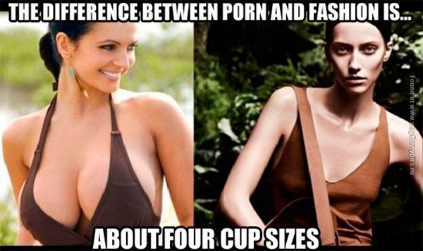 Funny Porn Quotes - The difference between porn and fashion | Very Funny Pics