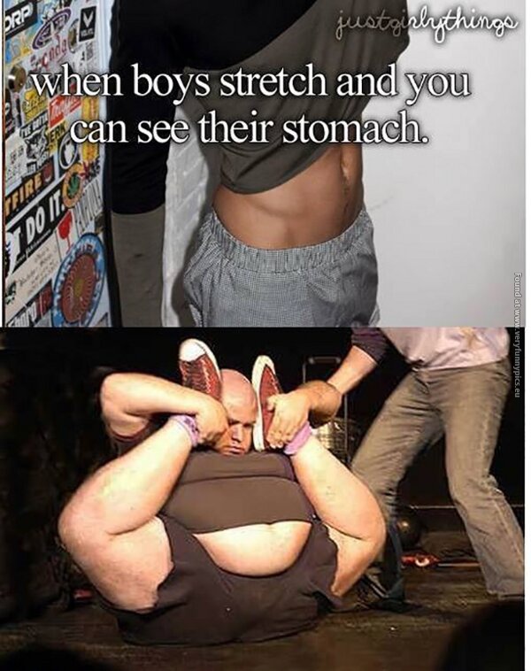 funny pictures when boys stretch just girly things