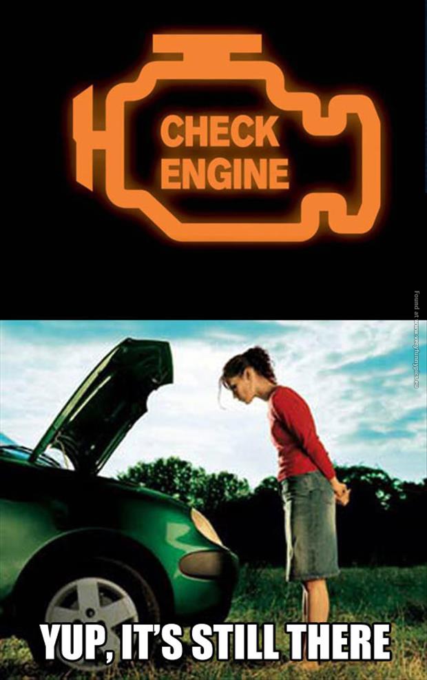 Image result for check engine light meme