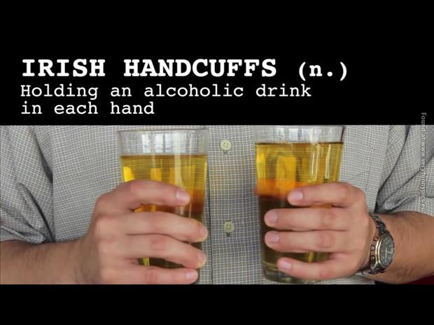 funny pictures irish handcuffs