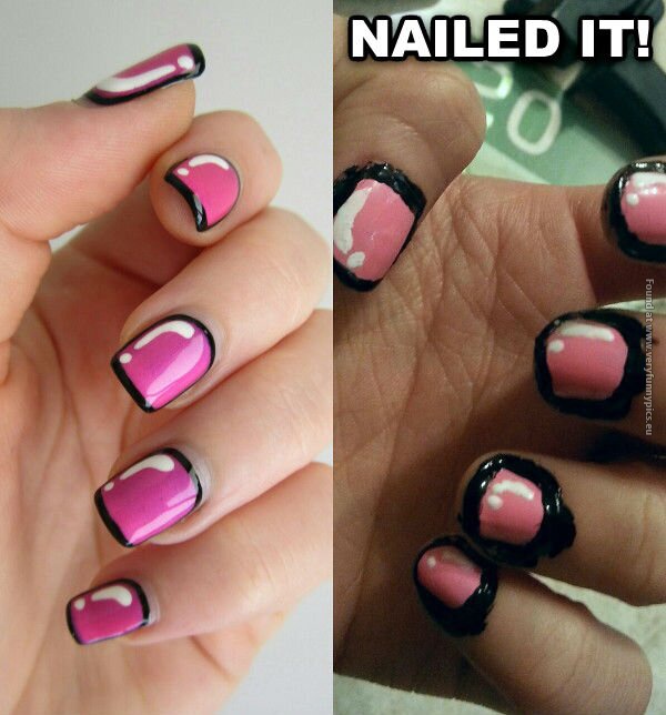 funny pictures nailed it nail painting