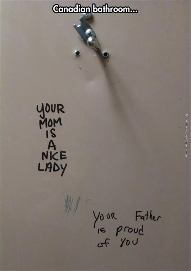 funny pictures canadian locker room grafitti