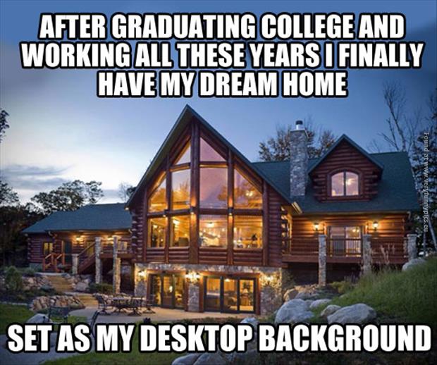 funny pictures dream home desktop background