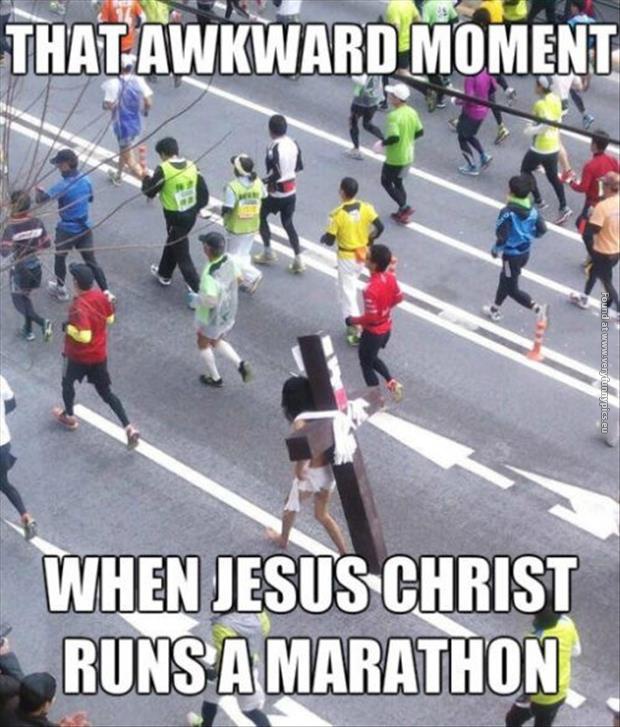 funny pictures that awkward moment jesus marathon