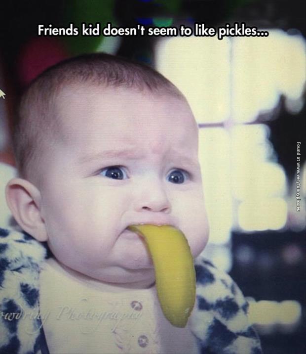 funny pictures baby and pickles