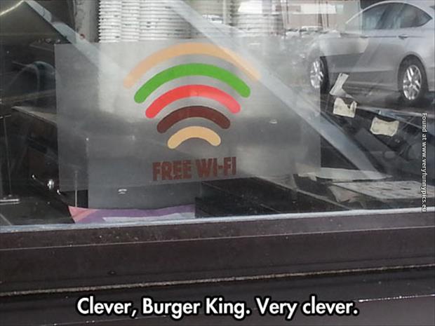 funny pictures burger king wifi