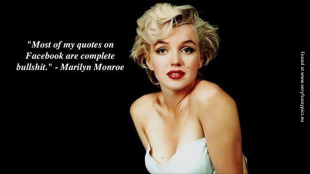 funny pictures marilyn monroe quotes on facebook