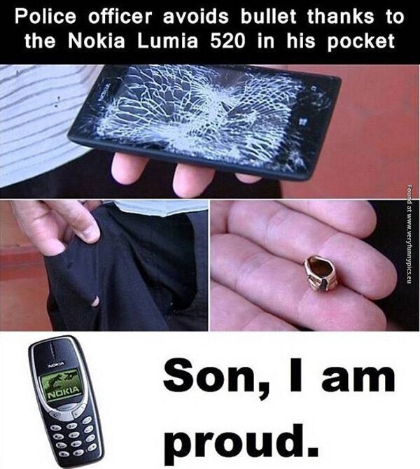 funny pictures nokia saves police