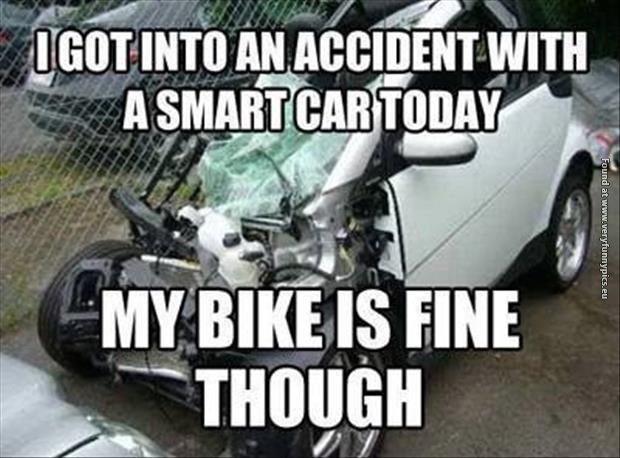 funny pictures smart car accident