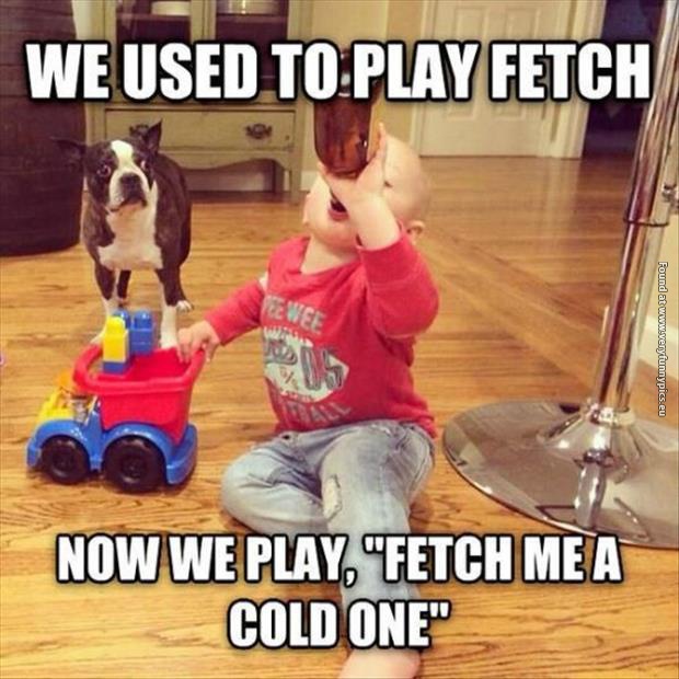 funny pictures we used to play fetch