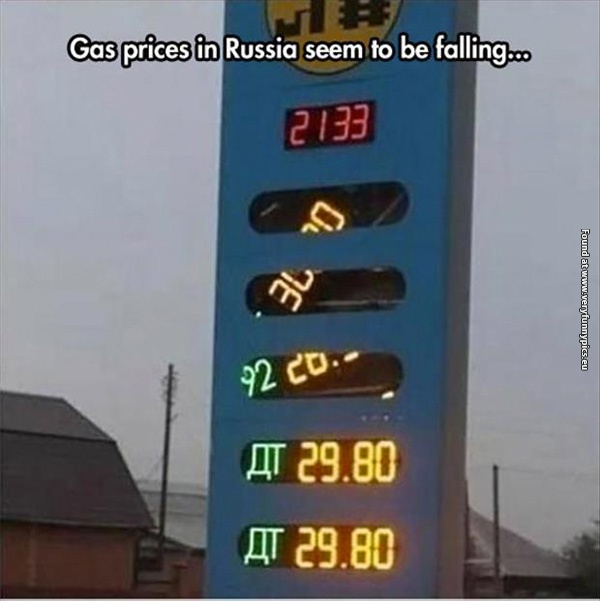 Gas prices in Russia