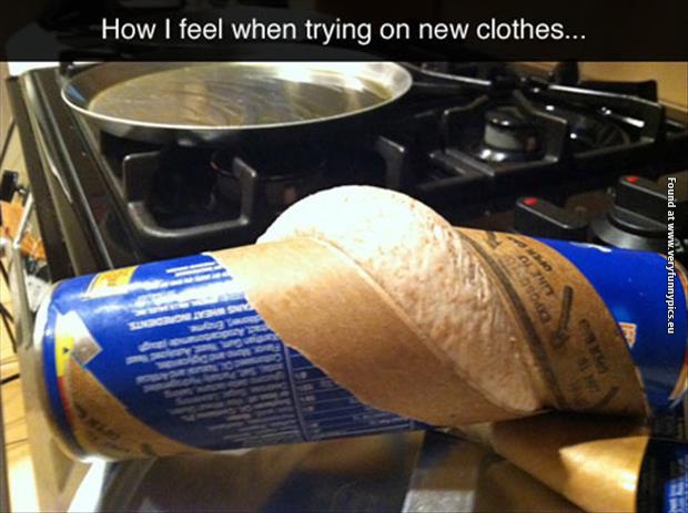 funny pictures trying on new clothes